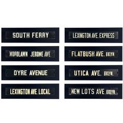 Selection of 1950s NYC Bus Signs 10