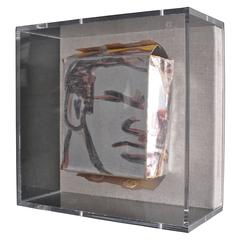 Robert Loughlin in Lucite Box