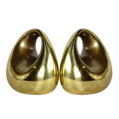 Ben Seibel for Jenfred Ware "Orb" Brass Bookends