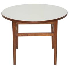 Jens Risom Attributed Mid-Century Modern Round Side Table