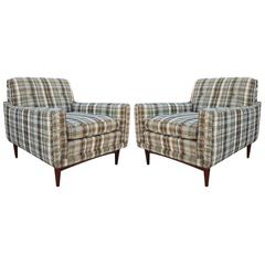 Sleek Pair of Mid-Century Modern Lounge Chairs