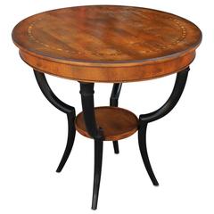 Elegant Baker Two Tone Gueridon or Occasional Table