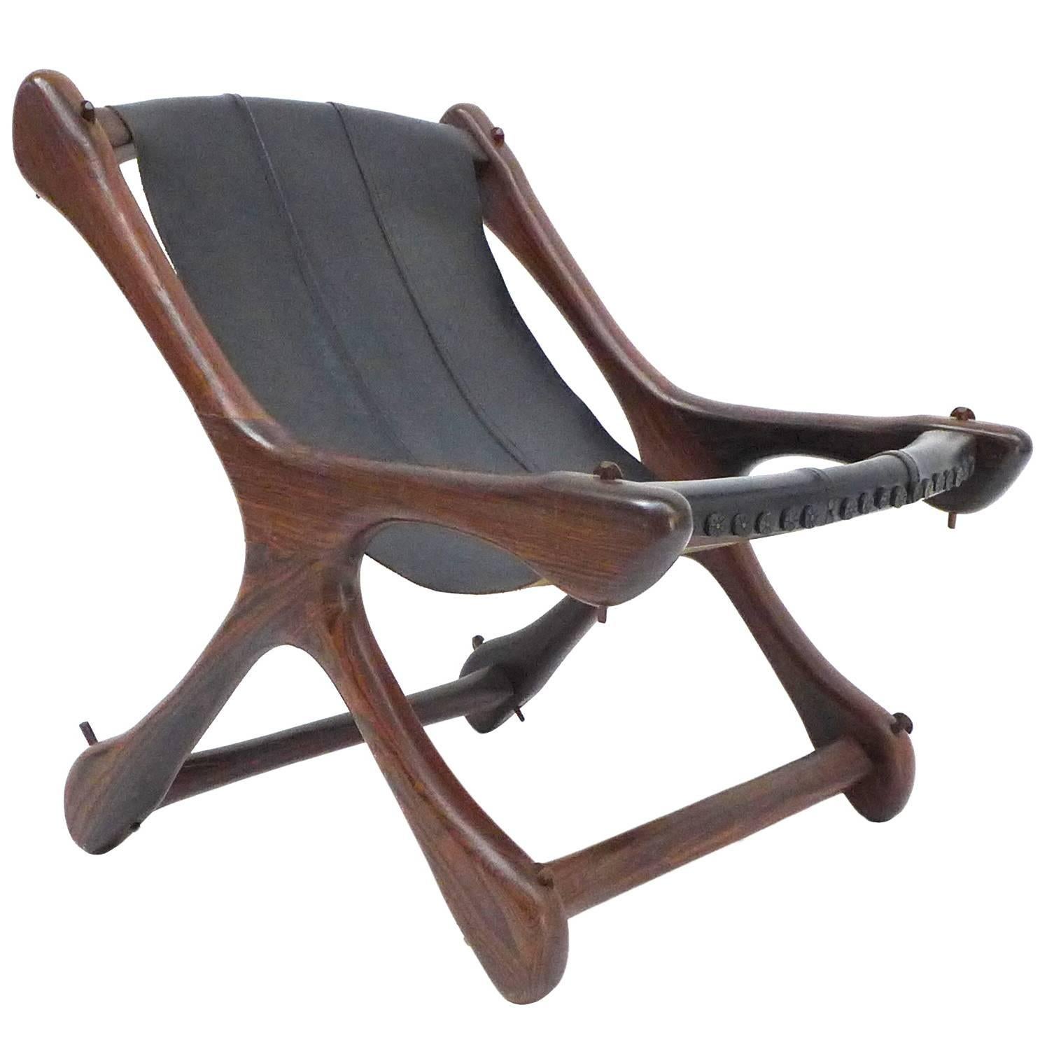 Sling "Sloucher" Chair by Don Shoemaker For Sale