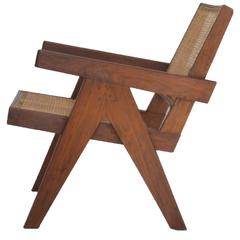 Chaise longue en teck Pierre Jeanneret