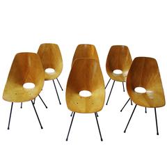 Set of Six "Medea" Chairs by Vittorio Nobili for Fratelli Tagliabue