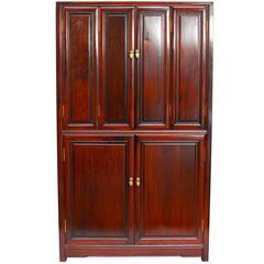 Vintage Chinese Rosewood Cabinet Armoire