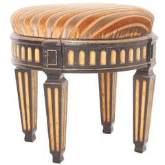 French 19th Century Painted Footstool