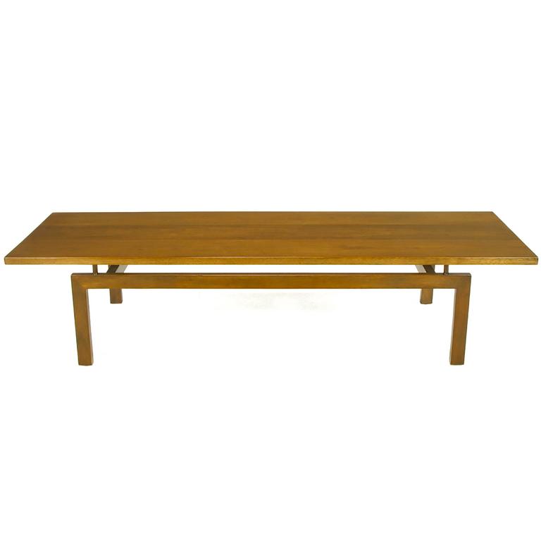 Outstanding Floating Top Walnut Coffee Table For Sale at 1stDibs