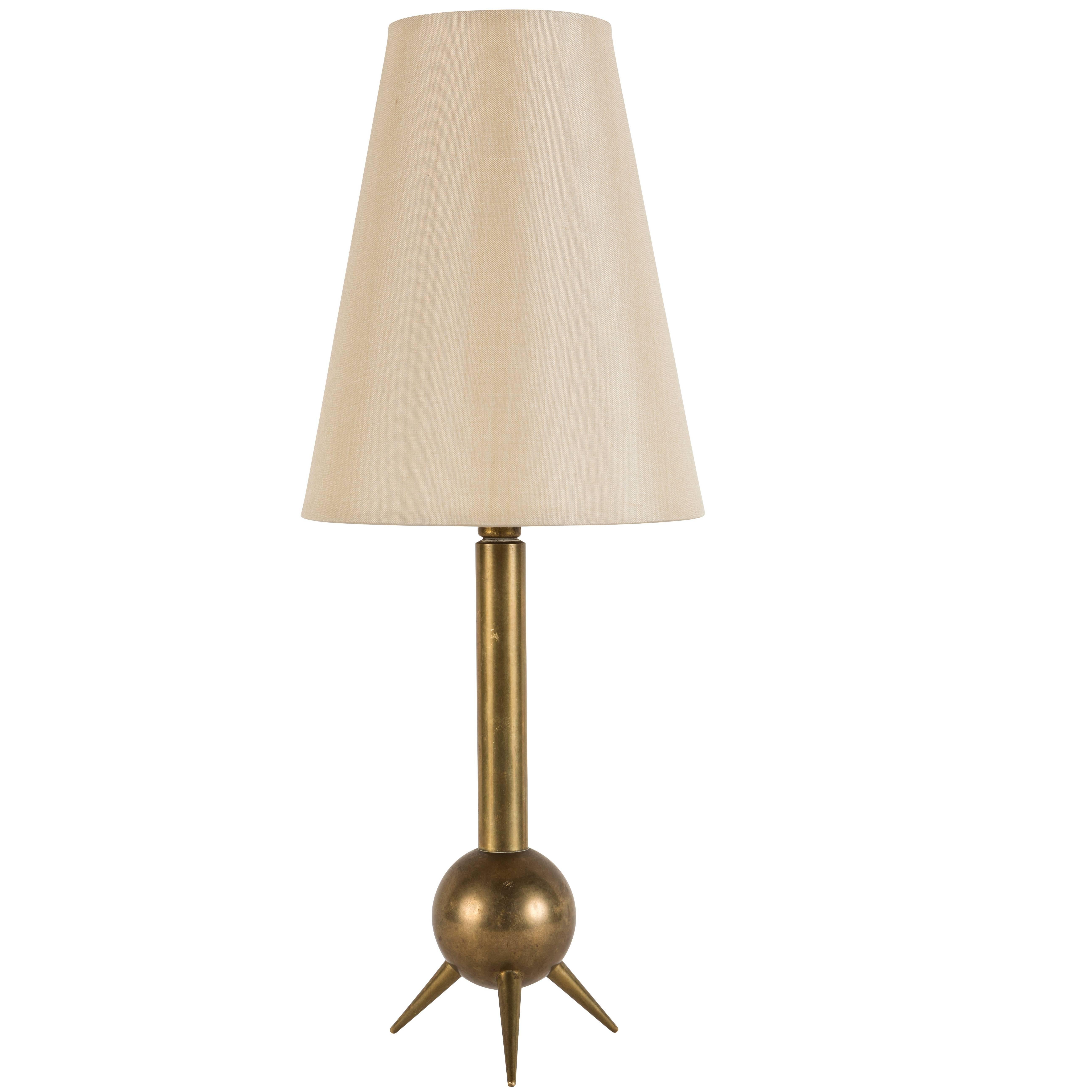 Solid Bronze French Table Lamp