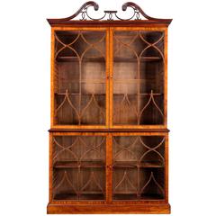 Georgian Mahogany China Cabinet