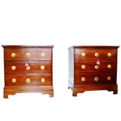 18th Century Pair of Padauk Wood Dressers