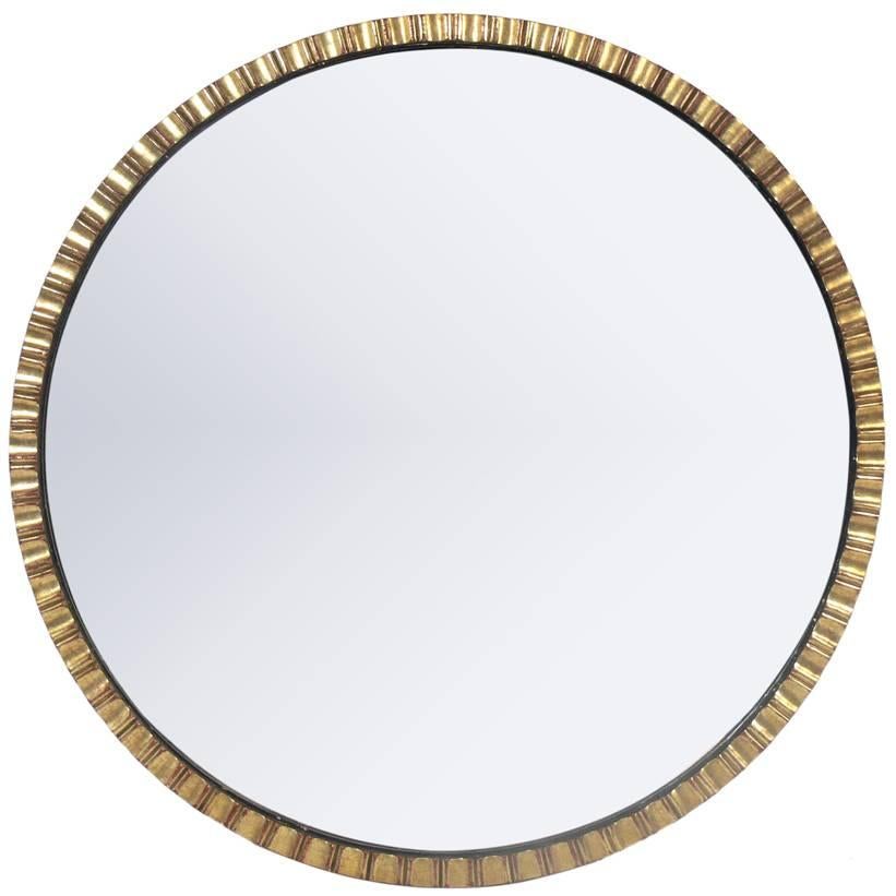 1940s Gilt Circle Mirror 