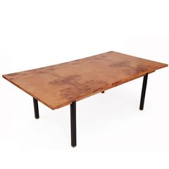 Phenomenal Figural Burl Wood Dining Table by Romweber