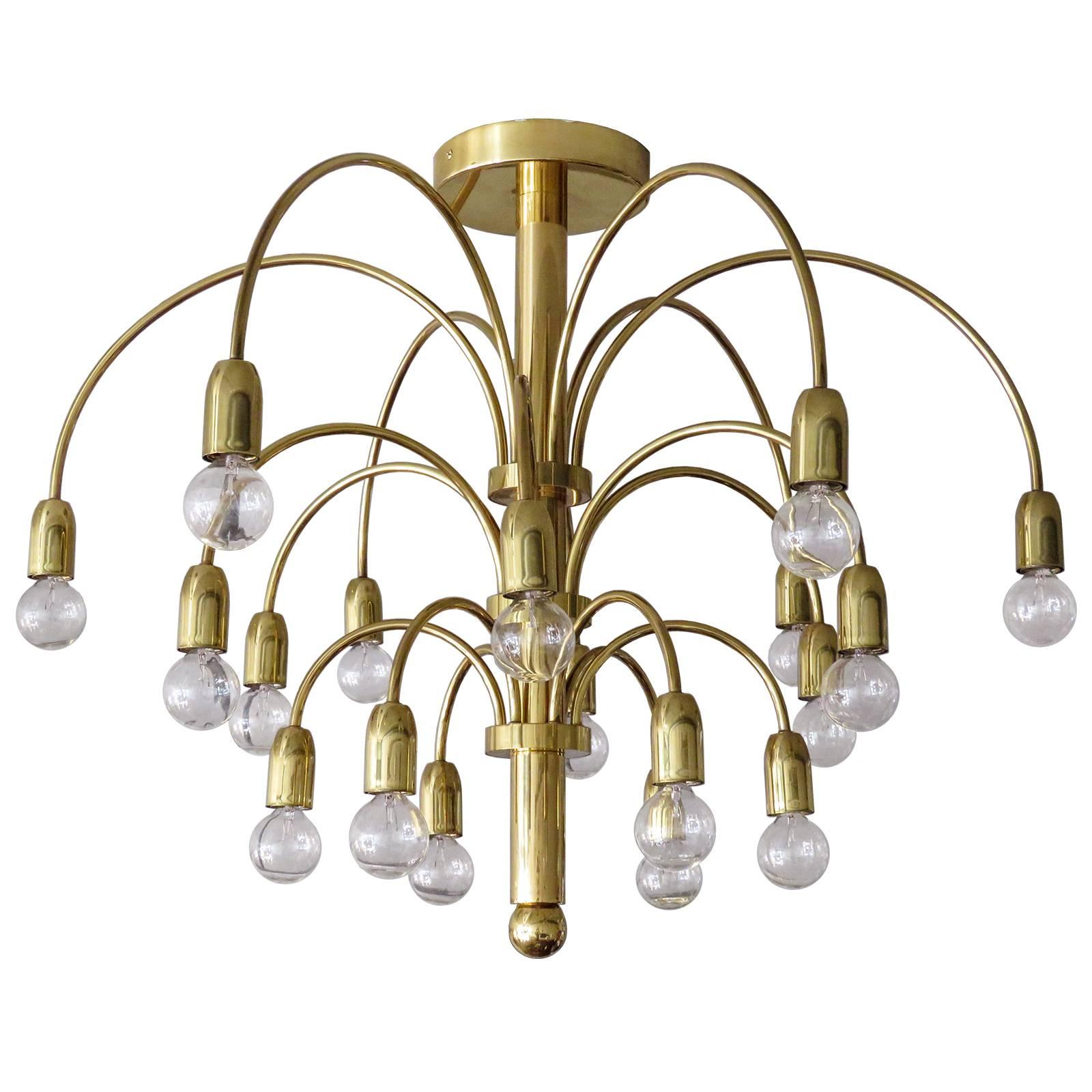  German Flush Mount Fountain Chandelier 