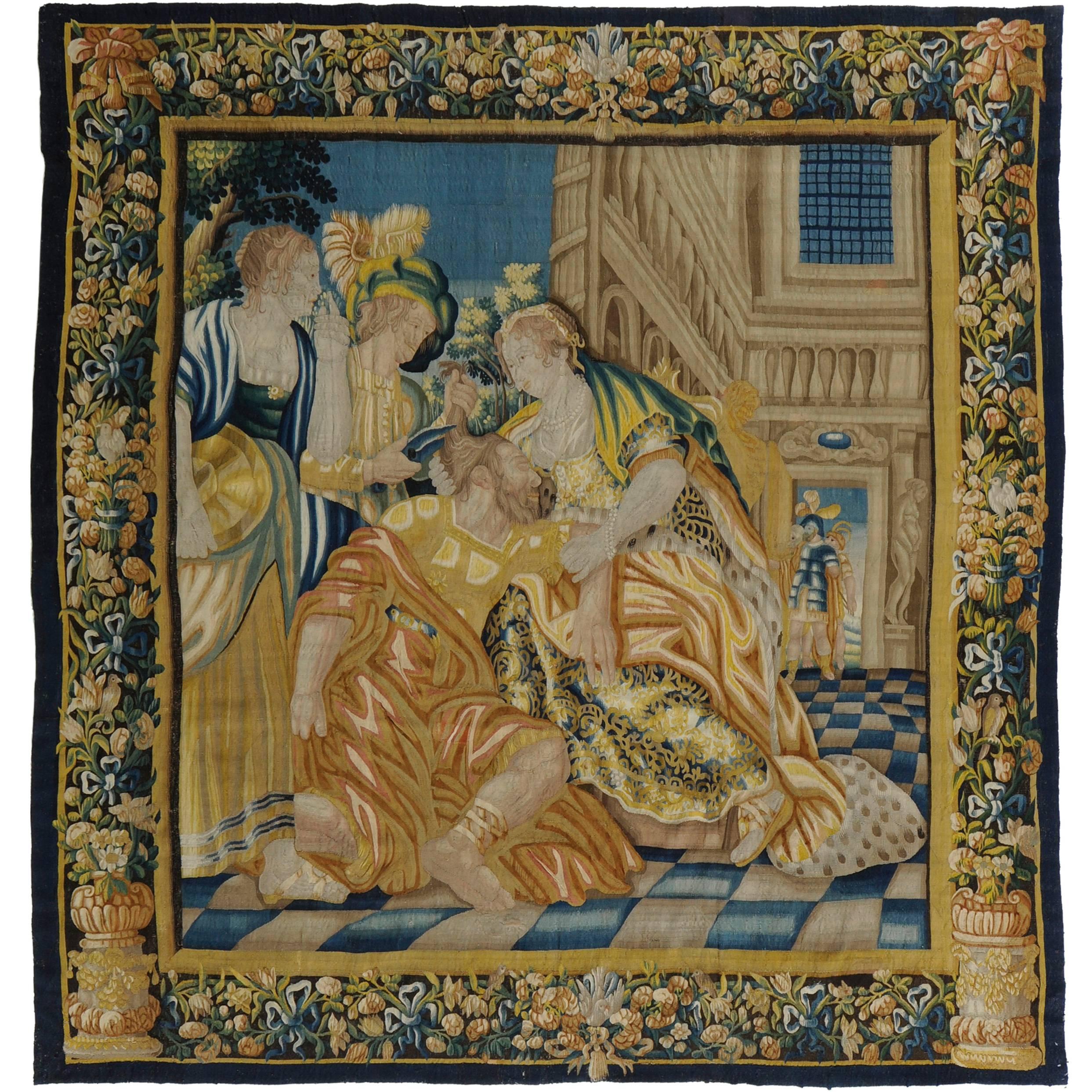 17th Century Brussel Tapestry For Sale