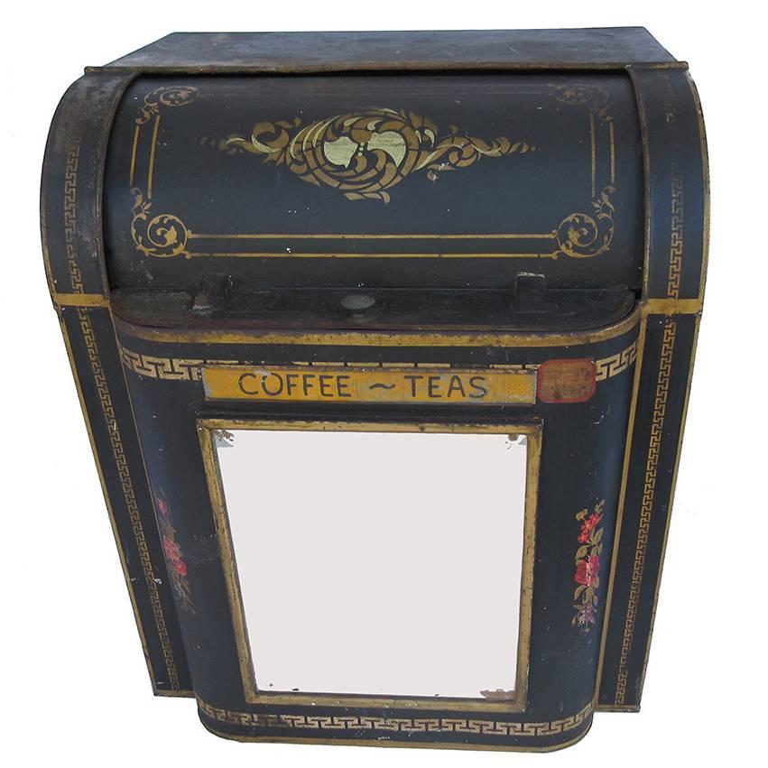 Turn of the Century Coffee Tea Bin For Sale