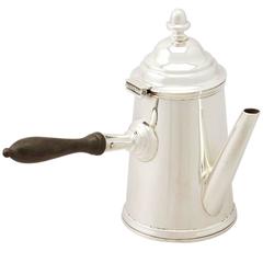 Sterling Silver Coffee Pot, George I Style, Antique Edwardian