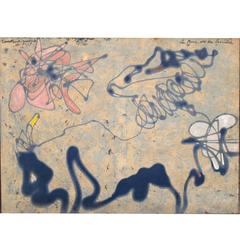 Painting "Le Bouc de la sorcière" by the Artist Pierre Courtens 11