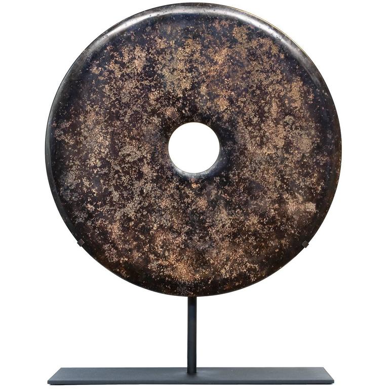 Chinese Stone Bi Disc at 1stdibs