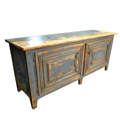 19th Century Painted Enfilade Buffet From Portugal