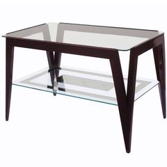 Fine Modernist Two-Tier End Table