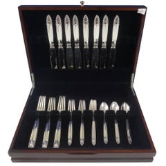 Trianon by International Sterling Silver Flatware Set of Eight Service 43 Pieces