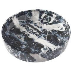 Alvino Bagni Faux Marble Ceramic Low Bowl