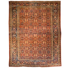 Antique Early 20th Century Mahal Rug