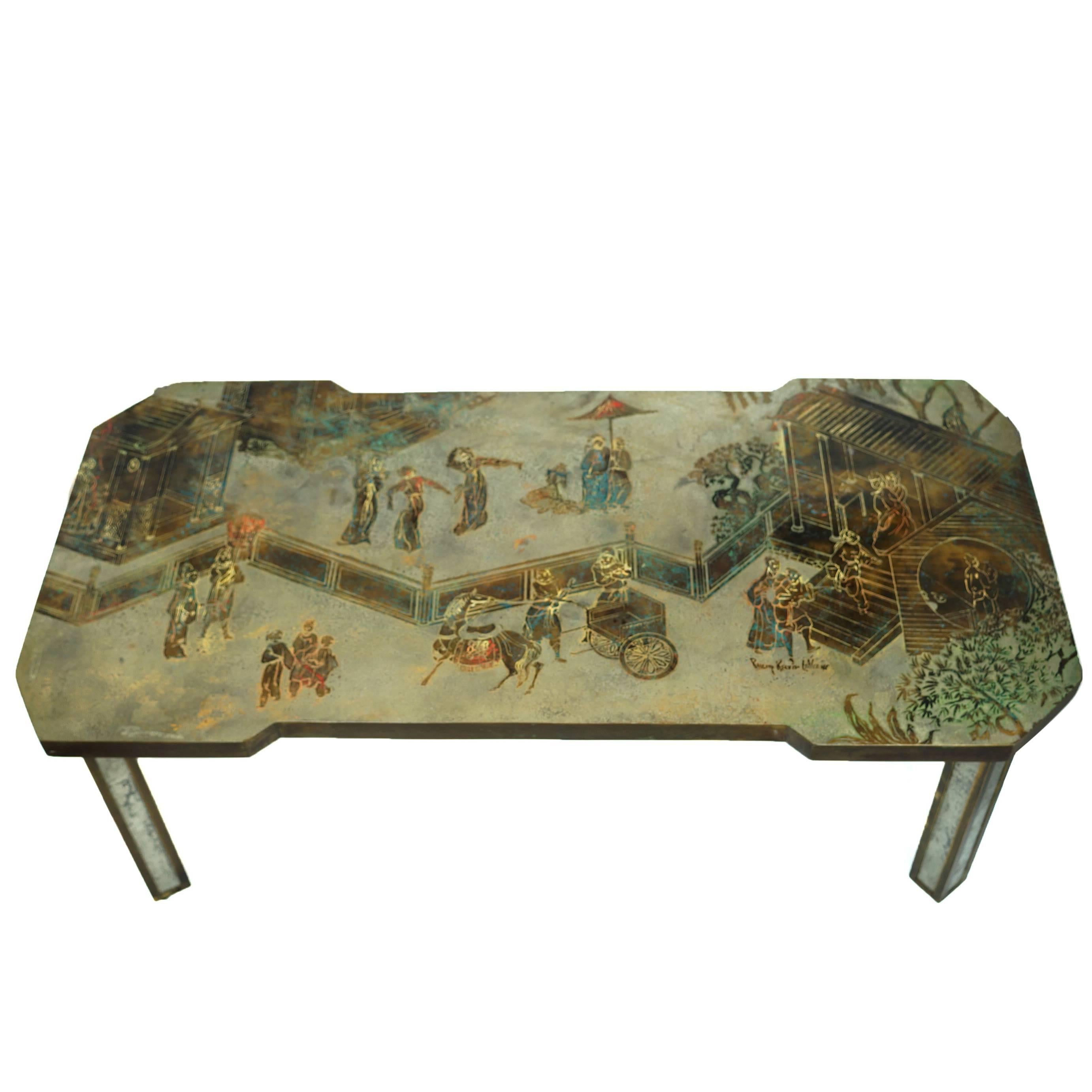 Exquisite Philip and Kelvin LaVerne Coffee Table
