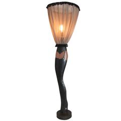 French Figural Lady's Legs Lamp