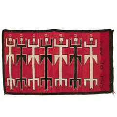 Vintage Navajo Rug - Pictorial Yei Weaving, 20th Century 2