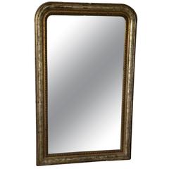 19th Century Louis Phillipe Silvered Mirror