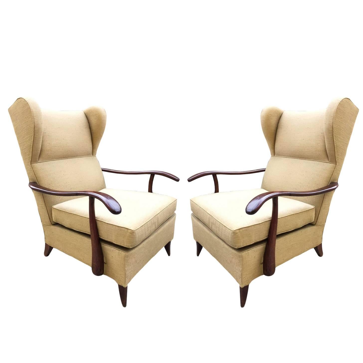 Pair of Armchairs, Design Paolo Buffa