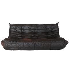 "Togo" Leather Sofa by Michel Ducaroy for Ligne Roset