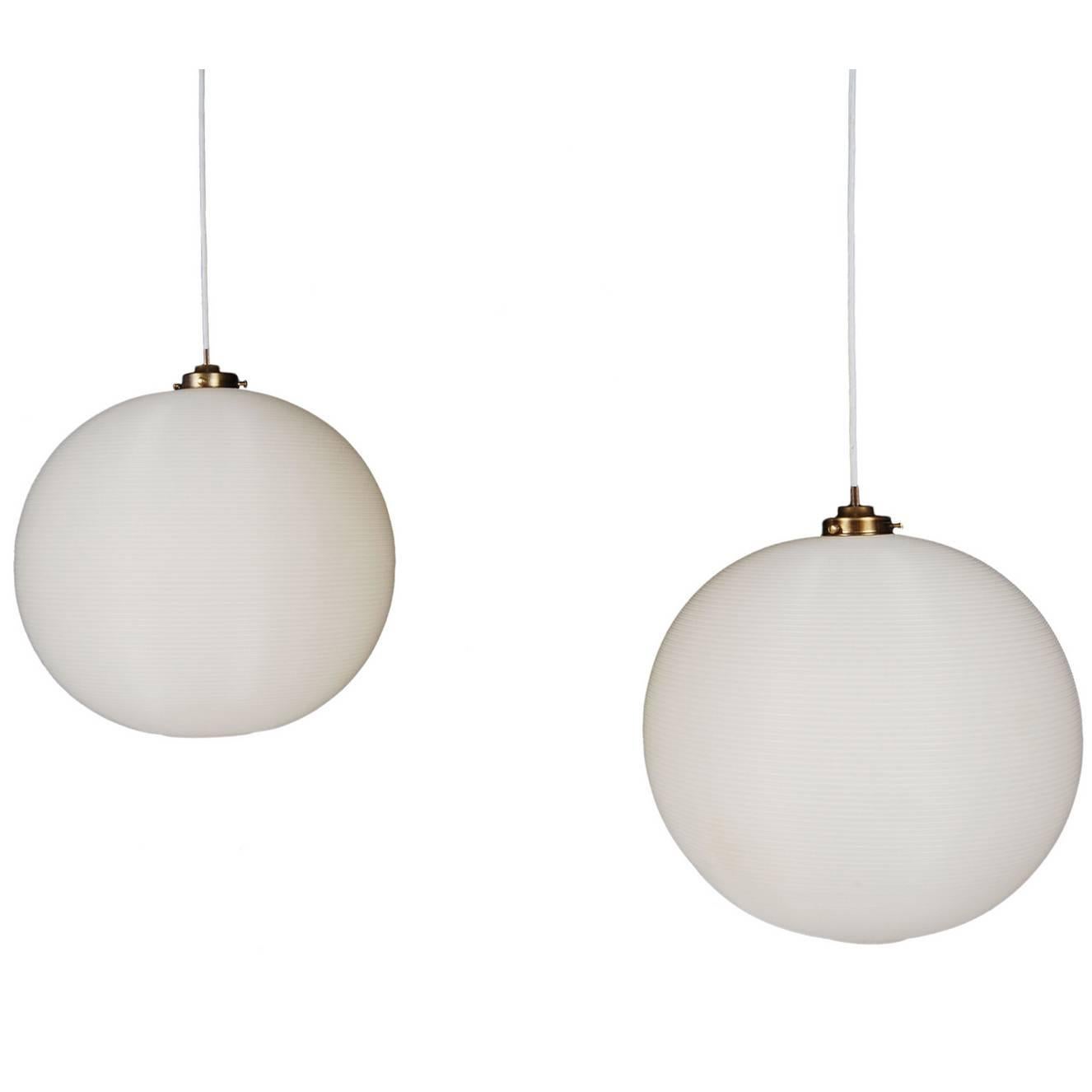 Pair of Rotoflex Pendant Lights by Heifetz For Sale