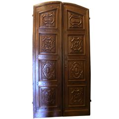 Antique Walnut Double Door