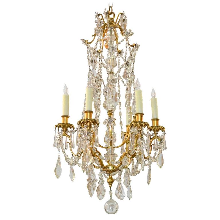 Fine 19th Century French Crystal Chandelier For Sale at 1stdibs