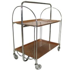 Collapsible "Gerlinol" Tea or Bar Trolley Cart