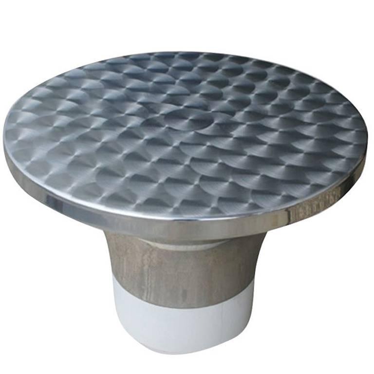 Directional Aluminum Coffee Side Table