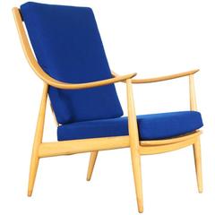 Peter Hvidt & Orla Mølgaard Nielsen High Back Lounge Chair for France & Sons