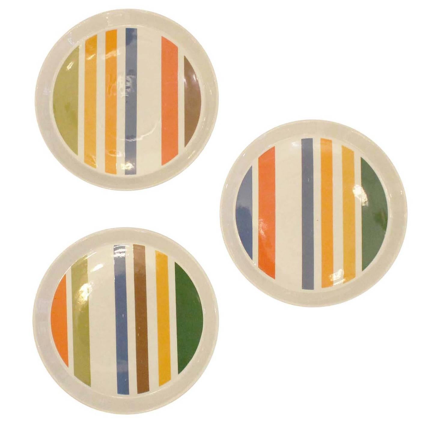 Set of Three Gio Ponti Plates #1, Italy, 1960s