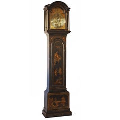 George II Japanned Chinoiserie Longcase Clock by John Crouch, Knightsbridge