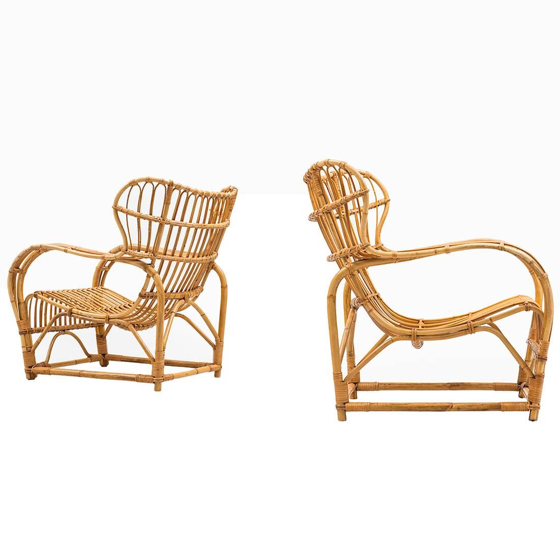 Viggo Boesen Easy Chairs by E.V.A. Nissen & Co in Denmark
