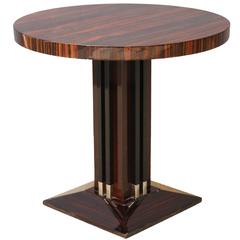 Art Deco Round Top Occasional or Side Table