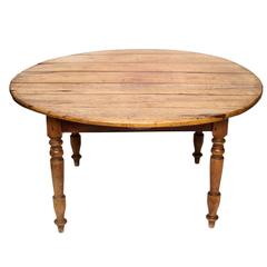 19th Century Cherrywood Round Dining Table