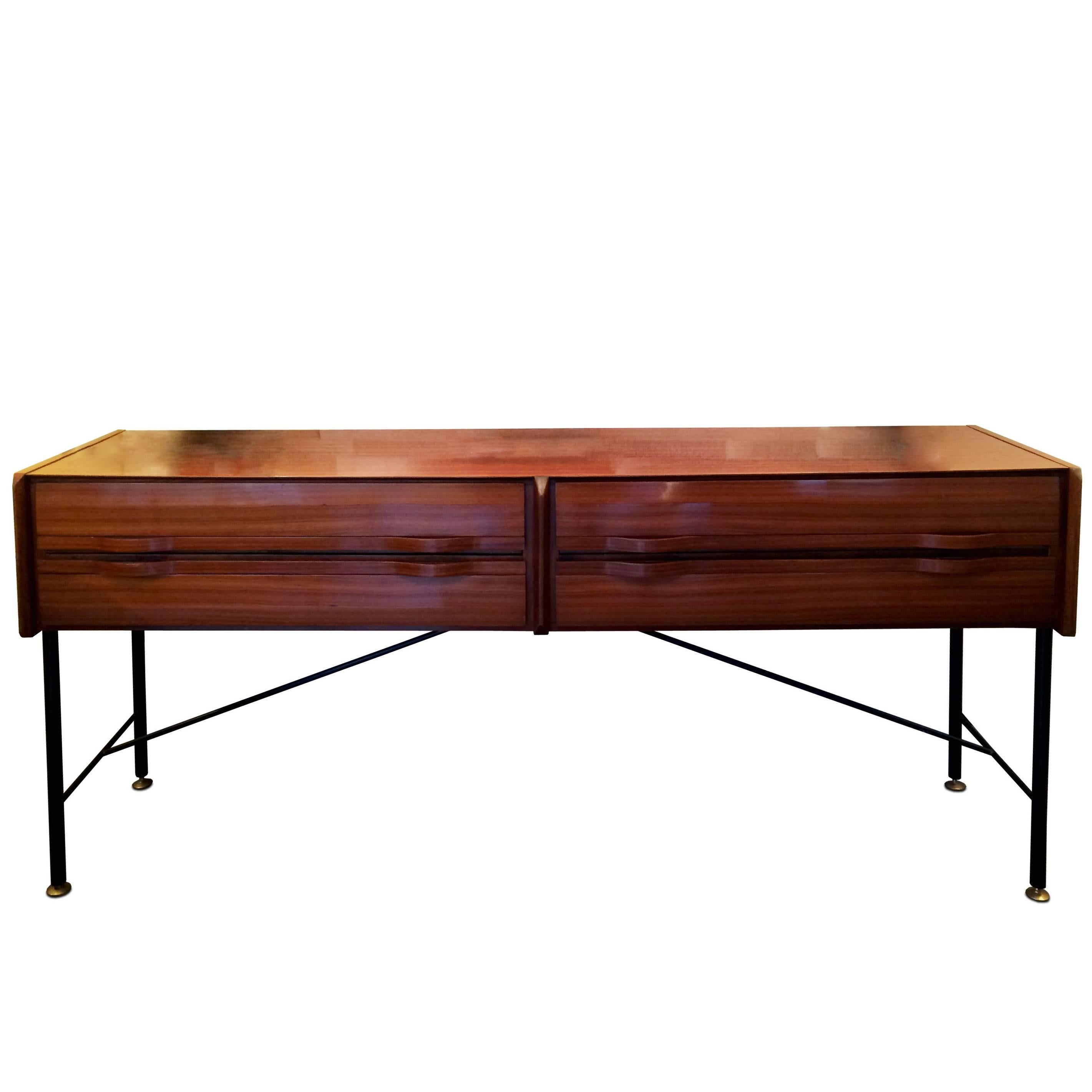 Large Four Drawers Console Table