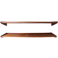 Mid-Century Danish Modern Teak Floating Shelves, 1950s 4