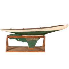 Painted American Pond Boat 1920s