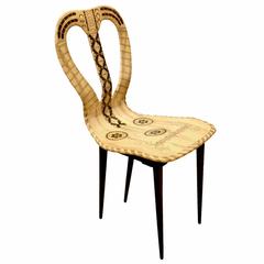 Musicale Chair by Piero Fornasetti, 1951