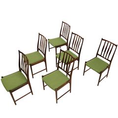 Exceptional Set of Six Dining Chairs by Torbjørn Afdal